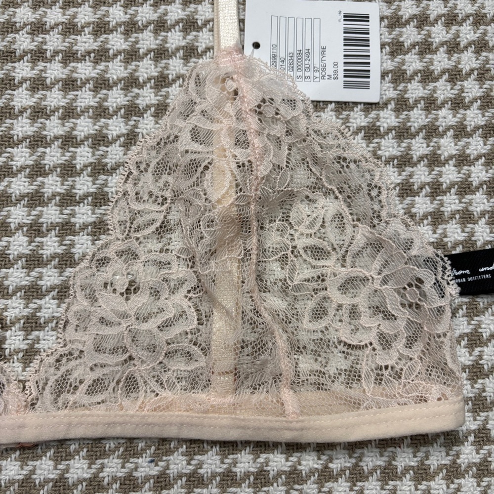 Urban Outfitters | ‘Out From Under’ Lace Bralette with Rose Gold Chain - Picture 8 of 16